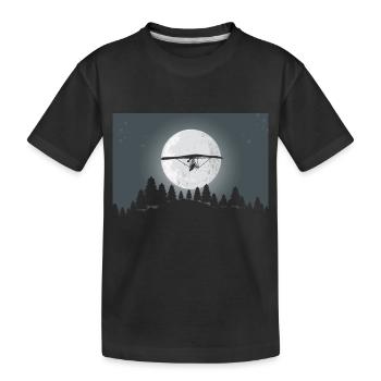 Hanggleiter Drachenflieger Deltasegler - Kinder Premium Bio T-Shirt - Schwarz - Vorne