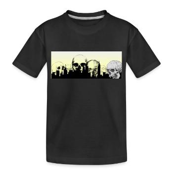 Skullscity - Kinder Premium Bio T-Shirt - Schwarz - Vorne