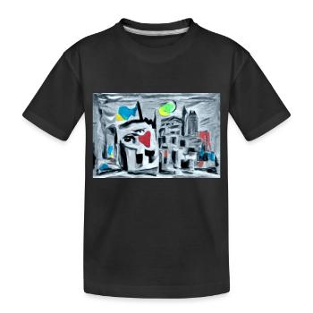 Flux de la ville - T-shirt bio Premium Enfant - noir - Devant