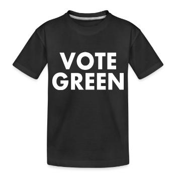 Vote green - Kinder Premium Bio T-Shirt - Schwarz - Vorne