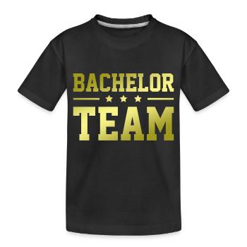 Bachelor Team - Kinder Premium Bio T-Shirt - Schwarz - Vorne