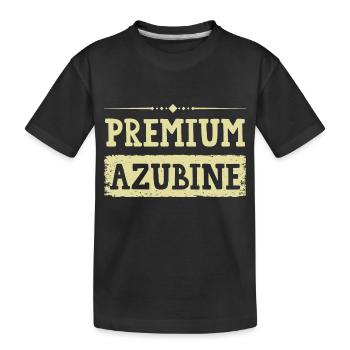 Premium Azubine - Kinder Premium Bio T-Shirt - Schwarz - Vorne