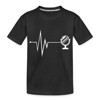 Spiegel Icon Puls - Kinder Premium Bio T-Shirt - Schwarz - Vorne