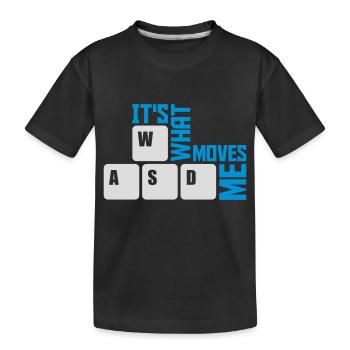 c’est ce qui m’émeut - T-shirt bio Premium Enfant - noir - Devant