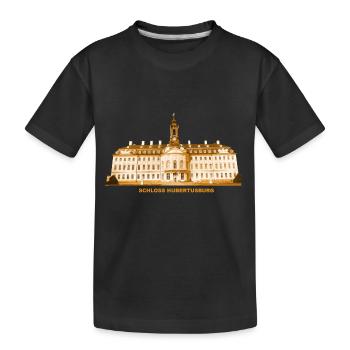 Hubertusburg Schloss Wermsdorf Grimma Sachsen - Kinder Premium Bio T-Shirt - Schwarz - Vorne