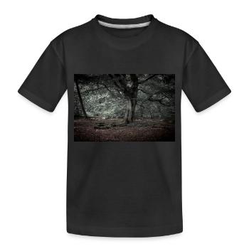 Dans la forêt de contes de fées - T-shirt bio Premium Enfant - noir - Devant