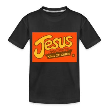 Jesus vögert - Kinder Premium Bio T-Shirt - Schwarz - Vorne