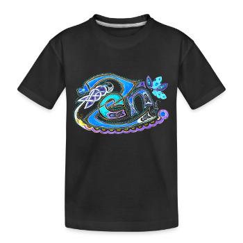 zen sans fond sans tour inverse2 - T-shirt bio Premium Enfant - noir - Devant