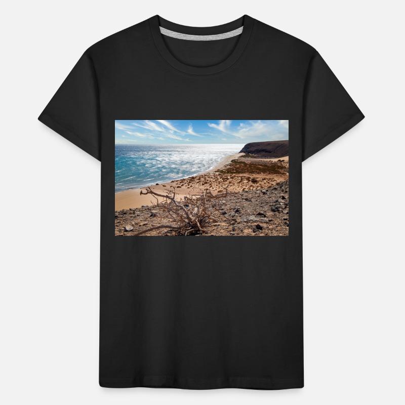 View over a beautiful bathing bay Risco del paso Kids' Premium Organic T-Shirt