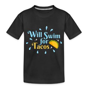 Nageurs - T-shirt bio Premium Enfant - noir - Devant