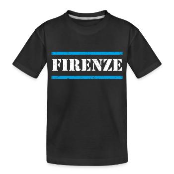 Florenz - Kinder Premium Bio T-Shirt - Schwarz - Vorne