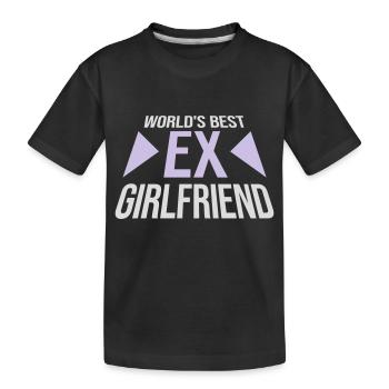 World's Best Ex Girlfriend - Kids' Premium Organic T-Shirt - black - Front