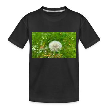 Dandelion - Kids' Premium Organic T-Shirt - black - Front