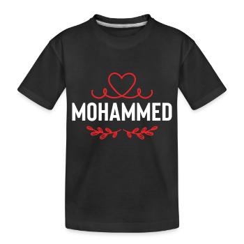 Mohammed - Kinder Premium Bio T-Shirt - Schwarz - Vorne