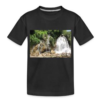 Wasserfall in Vietnam - Kinder Premium Bio T-Shirt - Schwarz - Vorne