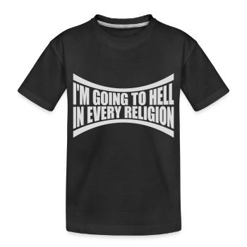 En allant en enfer - T-shirt bio Premium Enfant - noir - Devant