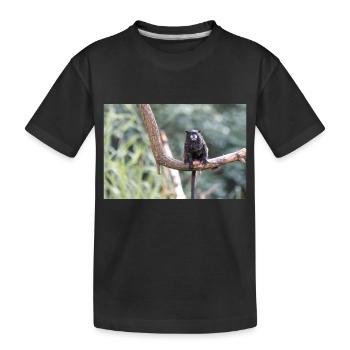 Tamarin à manteau noir Schwarzrückentamarin - T-shirt bio Premium Enfant - noir - Devant
