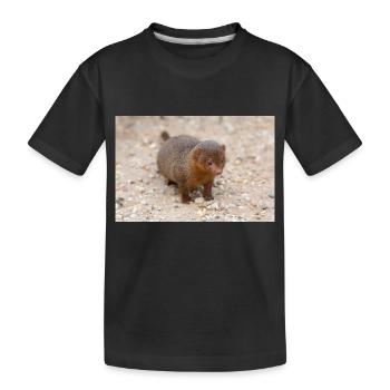 Mangouste naine (en allemand Zwergmangusten) Helogale - T-shirt bio Premium Enfant - noir - Devant