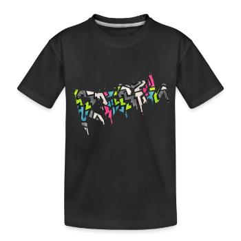Rebel Rebels Funny Retro Music Hip Hop Rocknroll - Kids' Premium Organic T-Shirt - black - Front
