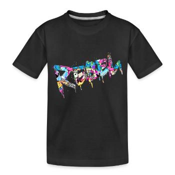 Rebel Rebels Funny Retro Music Hip Hop Rocknroll - Kids' Premium Organic T-Shirt - black - Front