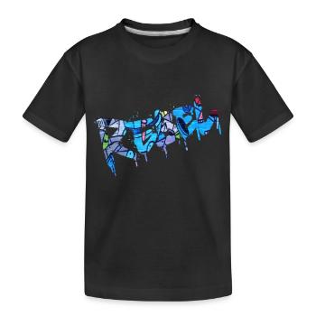 Rebel Rebels Funny Retro Music Hip Hop Rocknroll - Kids' Premium Organic T-Shirt - black - Front