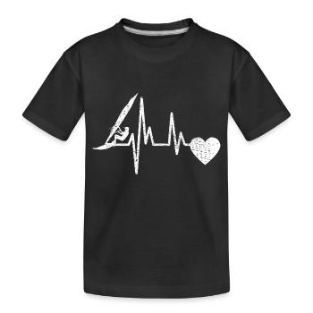 Windsurfer Surf Cadeau Kitesurfer Windsurf - T-shirt bio Premium Enfant - noir - Devant