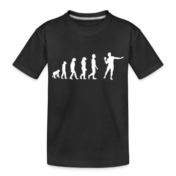 Weight Throw Evolution - Kids' Premium Organic T-Shirt - black - Front