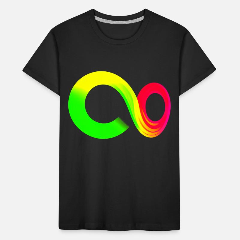 Rainbow Course Infinite Infinity Symbol Kids' Premium Organic T-Shirt