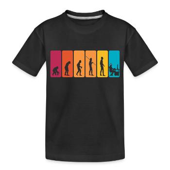 Gamer Evolution Awesome Vintage Evolution Of Man - T-shirt bio Premium Enfant - noir - Devant