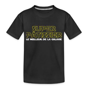 Super pâtissier - T-shirt bio Premium Enfant - noir - Devant