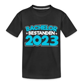 Bachelor 2023 Abschluss Promotion Sponsion - Kinder Premium Bio T-Shirt - Schwarz - Vorne