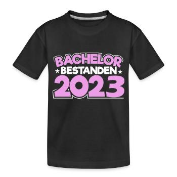 Bachelor 2023 Abschluss Promotion Sponsion - Kinder Premium Bio T-Shirt - Schwarz - Vorne