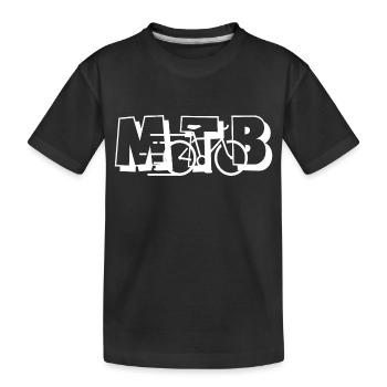 Marathon Triathlon Running Jogging Biking Cycling - Kids' Premium Organic T-Shirt - black - Front