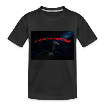 je suis un politique - T-shirt bio Premium Enfant - noir - Devant