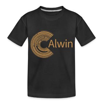 Für Alwin - Kinder Premium Bio T-Shirt - Schwarz - Vorne