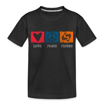 Astrologie du signe du zodiaque superstition - T-shirt bio Premium Enfant - noir - Devant