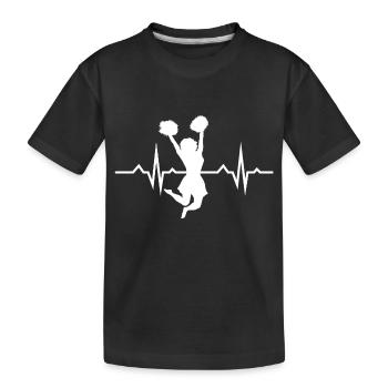 Cheerleading cadeau d’anniversaire parfait - T-shirt bio Premium Enfant - noir - Devant