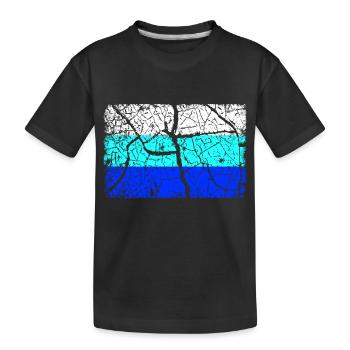 Drapeau de l’Allemagne INVERSÉ - T-shirt bio Premium Enfant - noir - Devant