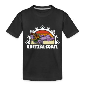 Quetzalcoatl Axolotl Mexique Divinité Aztèque - T-shirt bio Premium Enfant - noir - Devant