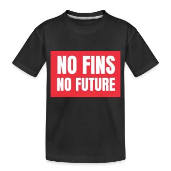 No Fins No Future Safe Sharks - Kinder Premium Bio T-Shirt - Schwarz - Vorne