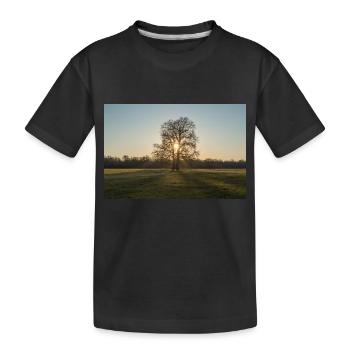 Between the two - Kids' Premium Organic T-Shirt - black - Front