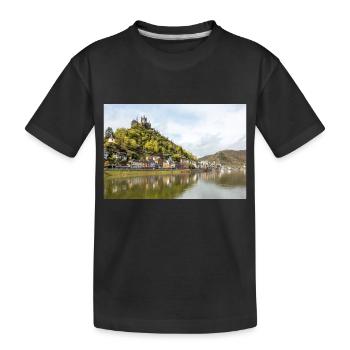 Reichsburg Fortress (Reichsburg) Cochem Rhineland - Kids' Premium Organic T-Shirt - black - Front