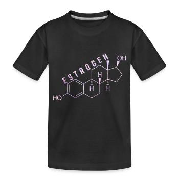 molécule d’œstrogène - T-shirt bio Premium Enfant - noir - Devant