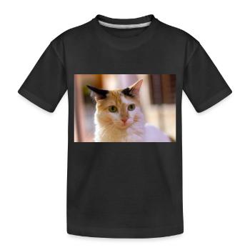 chat - T-shirt bio Premium Enfant - noir - Devant