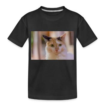 le chat - T-shirt bio Premium Enfant - noir - Devant