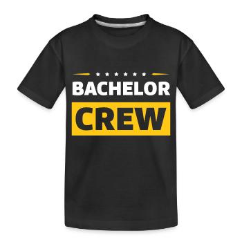 Bachelor Crew - Kinder Premium Bio T-Shirt - Schwarz - Vorne