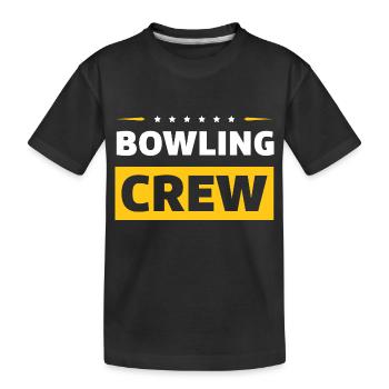 Équipe de bowling - T-shirt bio Premium Enfant - noir - Devant