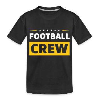 Équipe de football - T-shirt bio Premium Enfant - noir - Devant