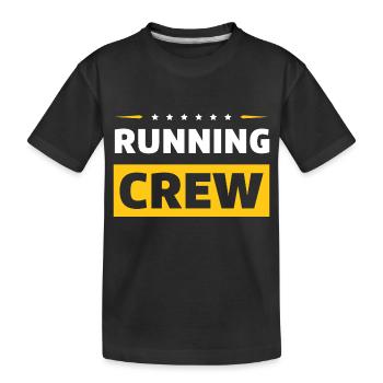 Équipe de course - T-shirt bio Premium Enfant - noir - Devant