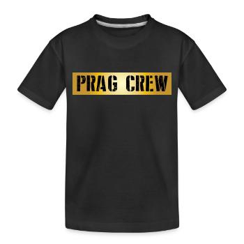Prag Crew - Kinder Premium Bio T-Shirt - Schwarz - Vorne